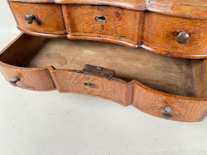 Natural wood chest of drawers, Northern European...