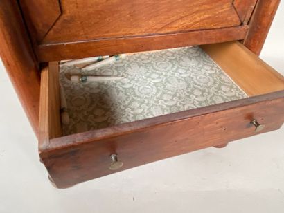 Empire style natural wood writing desk with...