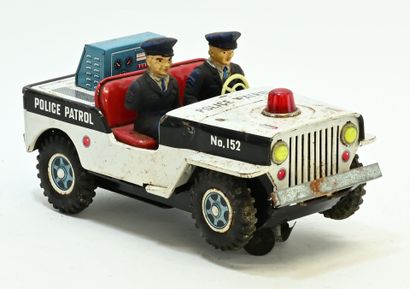 Daiya, Japan, police jeep (25cm), white and...