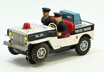 Daiya, Japan, police jeep (25cm), white and...