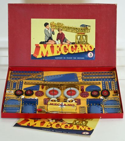 MECCANO, 3 red boxes, good condition, uncontrolled...