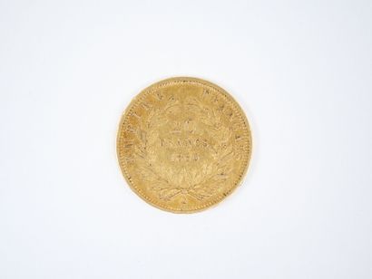 Pièce de 20 francs en or, Napoléon III tête...