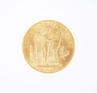 Pièce de 20 francs en or, Génie, 1898 A.