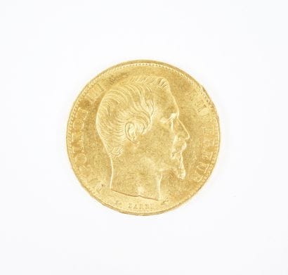 Pièce de 20 francs en or, Napoléon III tête...