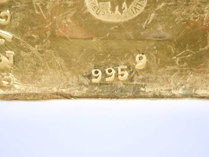 Lingot en or jaune d'1 kg (995,9 g), numéroté...