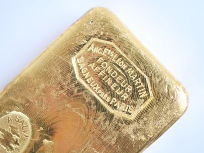 Lingot en or jaune d'1 kg (995,9 g), numéroté...