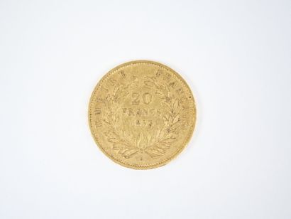 Pièce de 20 francs en or, Napoléon III tête...