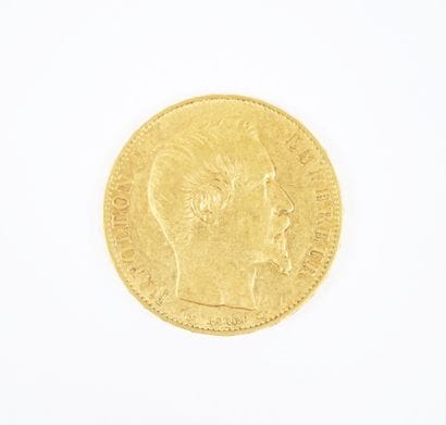 Pièce de 20 francs en or, Napoléon III tête...