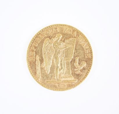 Pièce de 20 francs en or, Génie, 1893 A.