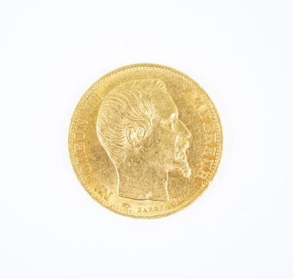 Pièce de 20 francs en or, Napoléon III tête...