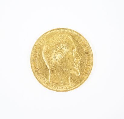 Pièce de 20 francs en or, Napoléon III tête...