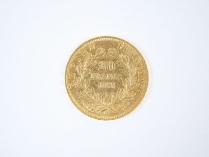 Pièce de 20 francs en or, Napoléon III tête...