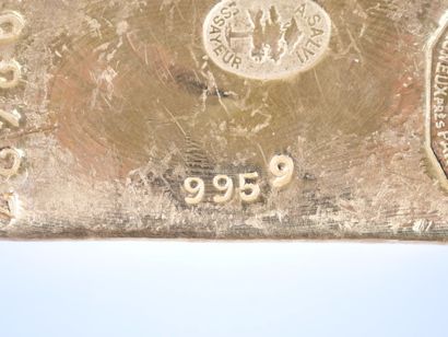 Lingot en or jaune d'1 kg (995,9 g), numéroté...