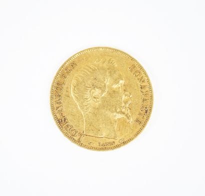 Pièce de 20 francs en or, Napoléon III tête...