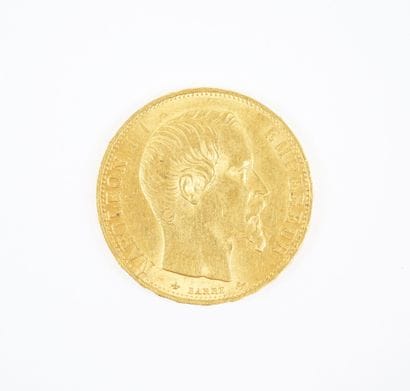 Pièce de 20 francs en or, Napoléon III tête...