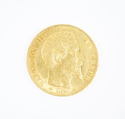 Pièce de 20 francs en or, Napoléon III tête...