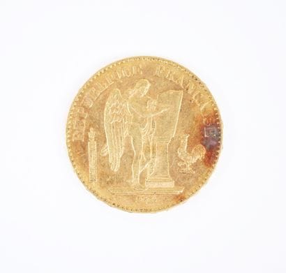 Pièce de 20 francs en or, Génie, 1896 A.