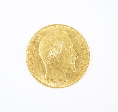 Pièce de 20 francs en or, Napoléon III tête...
