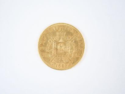 Pièce de 20 francs en or, Napoléon III tête...