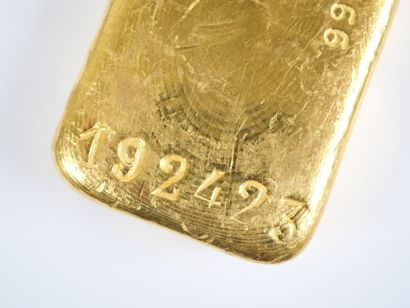 Lingot en or jaune d'1 kg (995,9 g), numéroté...