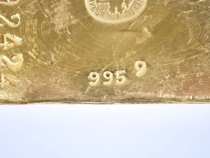 Lingot en or jaune d'1 kg (995,9 g), numéroté...