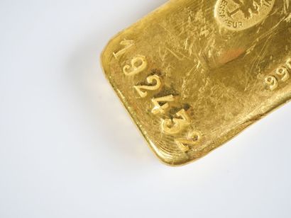 Lingot en or jaune d'1 kg (995,9 g), numéroté...