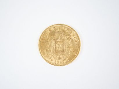 Pièce de 20 francs en or, Napoléon III tête...