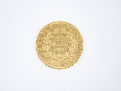 Pièce de 20 francs en or, Napoléon III tête...