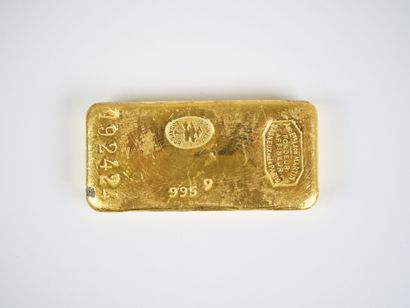 Lingot en or jaune d'1 kg (995,9 g), numéroté...