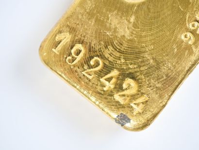 Lingot en or jaune d'1 kg (995,9 g), numéroté...