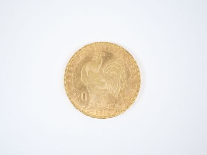 Pièce de 20 francs en or, Marianne, 1910...