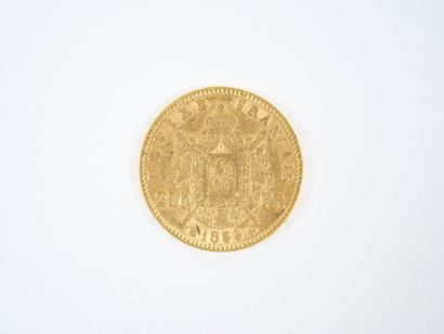 Pièce de 20 francs en or, Napoléon III tête...