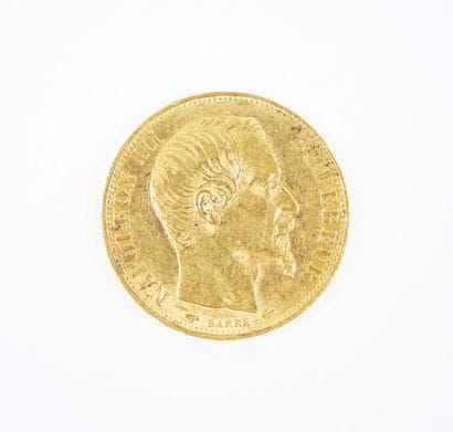 Pièce de 20 francs en or, Napoléon III tête...