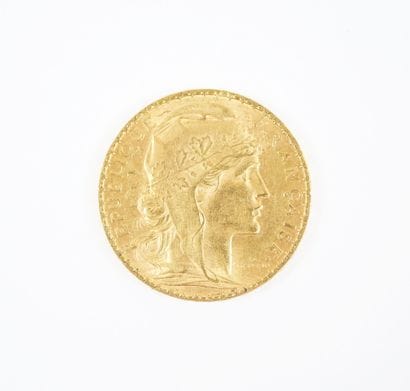 Pièce de 20 francs en or, Marianne, 1905...