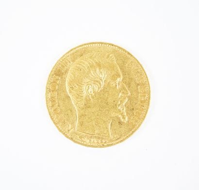 Pièce de 20 francs en or, Napoléon III tête...