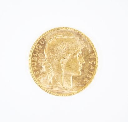 Pièce de 20 francs en or, Marianne, 1905...