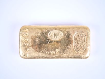 Lingot en or jaune d'1 kg (995,9 g), numéroté...