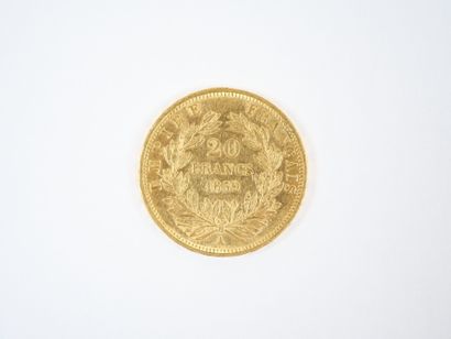 Pièce de 20 francs en or, Napoléon III tête...