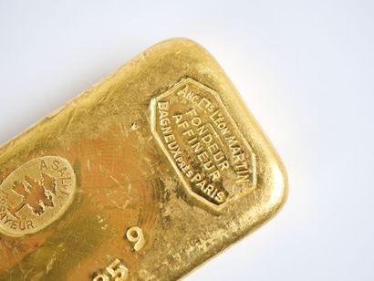 Lingot en or jaune d'1 kg (995,9 g), numéroté...