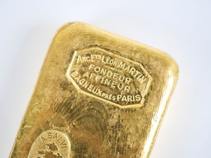 Lingot en or jaune d'1 kg (995,9 g), numéroté...