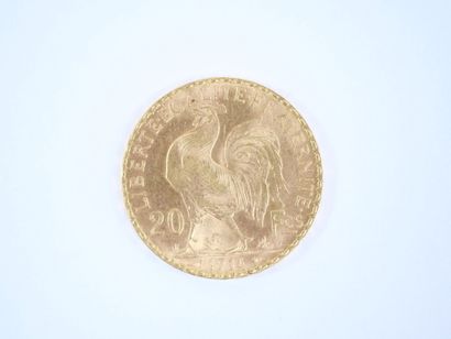 Pièce de 20 francs en or, Marianne, 1914...