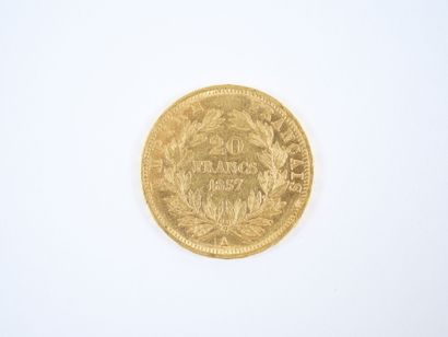 Pièce de 20 francs en or, Napoléon III tête...