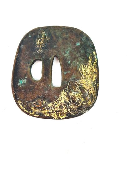 Japon, période Edo (1603 - 1868).
Tsuba Naga...