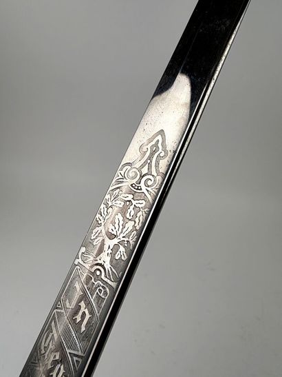 Royaume de Bavière, 1ere GM. 
Sabre d'officier.
Monture...