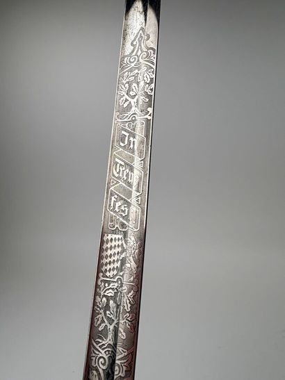 Royaume de Bavière, 1ere GM. 
Sabre d'officier.
Monture...