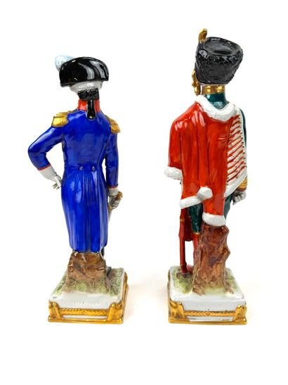 Deux sujets en porcelaine de Saxe Scheibe-Alsbach...