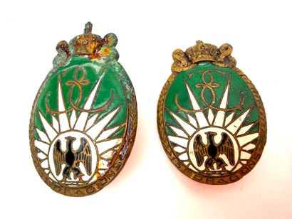 France, XXème.
Lot d'insignes régimentaires...