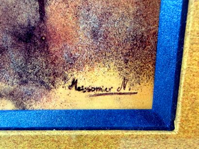 Meissonnier Didier (1966 - ).
Aquarelle figurant...