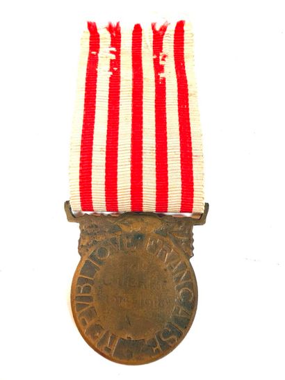 France, 1ère GM.
Lot de sept médailles Militaires,...