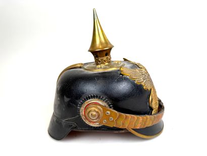 Grand Duché de Bade, 1ère GM.
Casque à pointe...